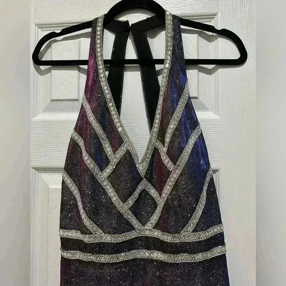 Juniors‎ Size 11 Blondie Nites Iridescent Formal Gown - Picture 5 of 7